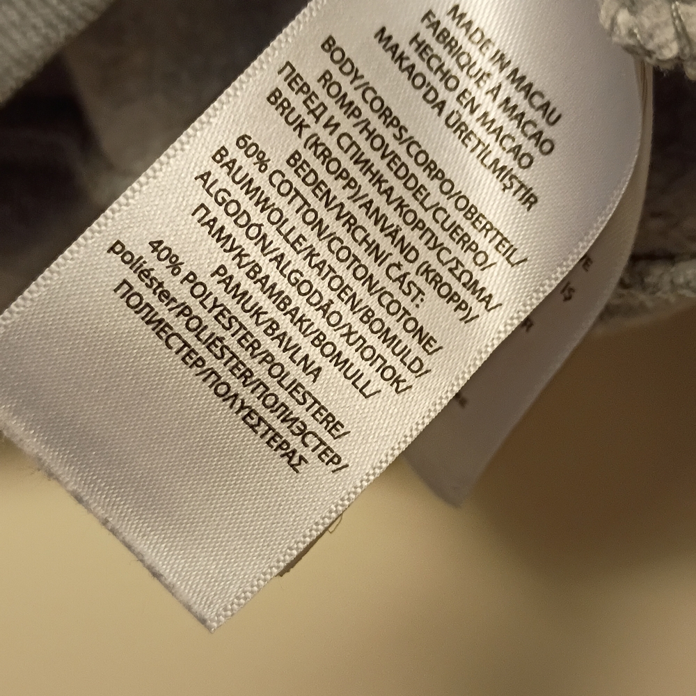 Girls Polo by Ralph Lauren Ruffle Shoulder Sweatshirt Heather Gray - Picture 10 of 10